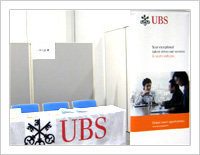 UBS証券会社　ブース